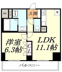 ロイジェントさいたま新都心の物件間取画像